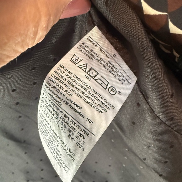 Banana Republic Factory Brown and White Patterned Jacket long and lean blazer - Picture 9 of 10